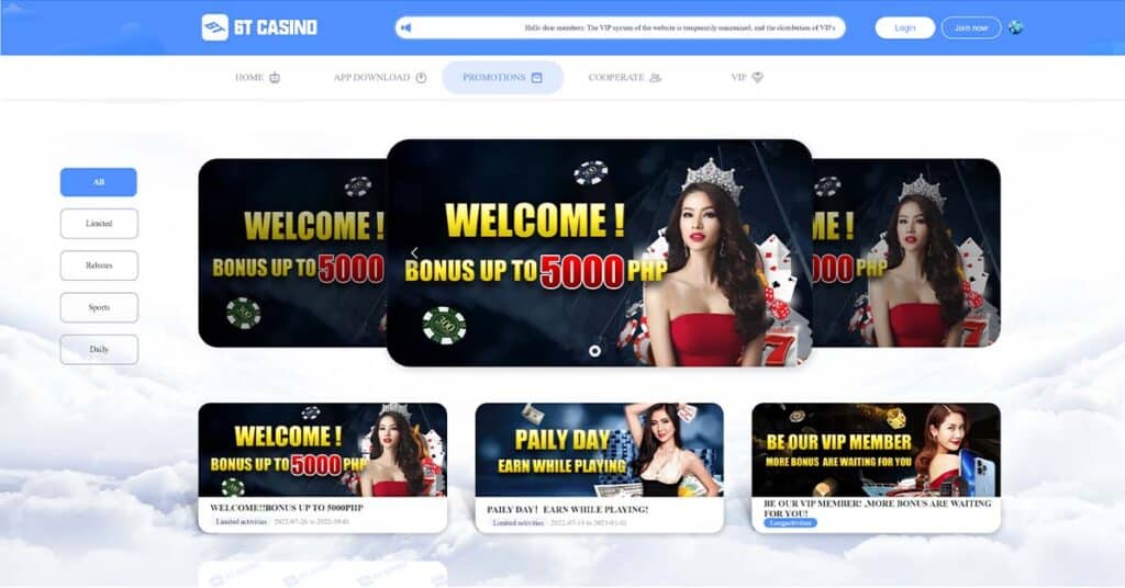 6tph casino promotions